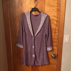 Purple Knit Women's Jacket